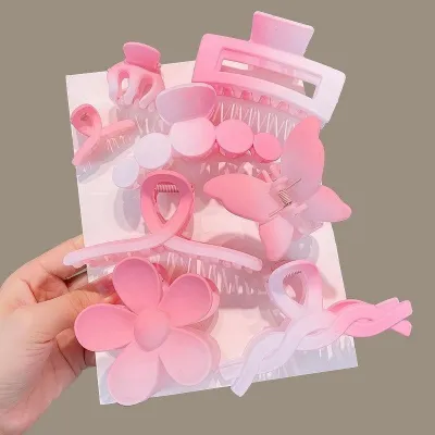 Girls Regular Wire Matte Hair Clip Set (8 pcs)